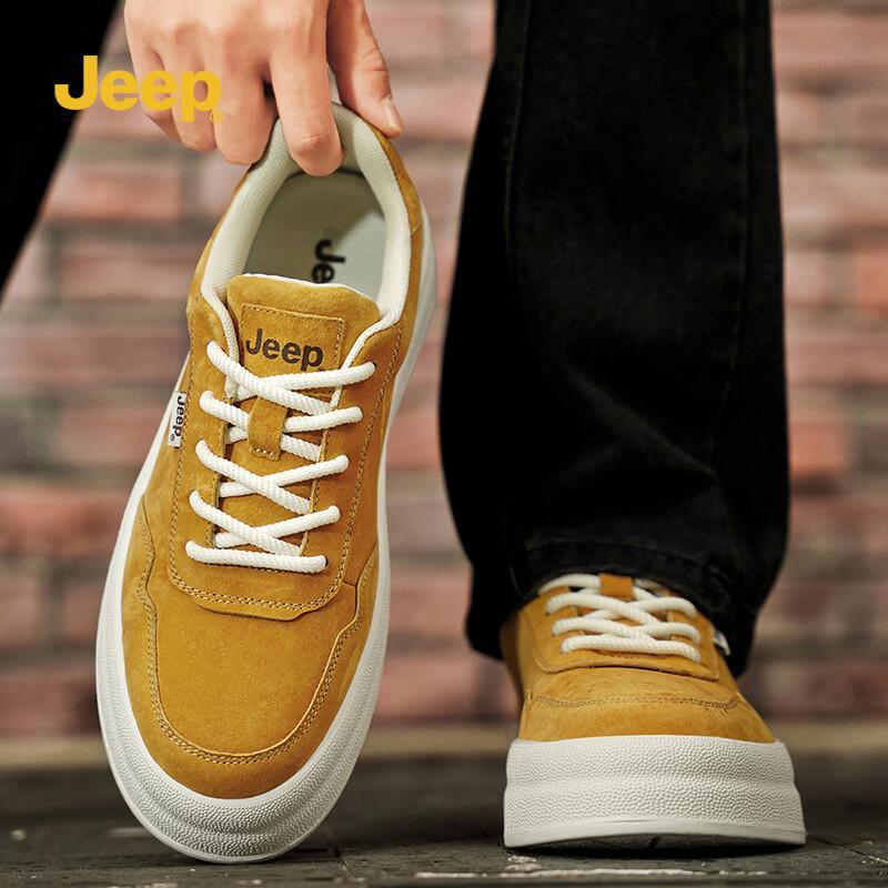 JEEP Men s Breathable Casual Sneakers 43 жёлтый