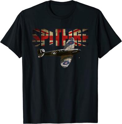 Nuova Maglietta Spitfire Raf Supermarine Aereo da Caccia WW2 in Edizione Limitata