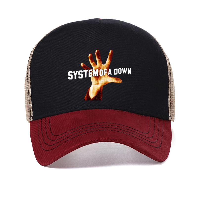 System Of A Down S.O.A.D. Армянская американская метал-группа мужская бейсболка летняя повседневная крутая сетчатая дышащая кепка тракер Adjustable