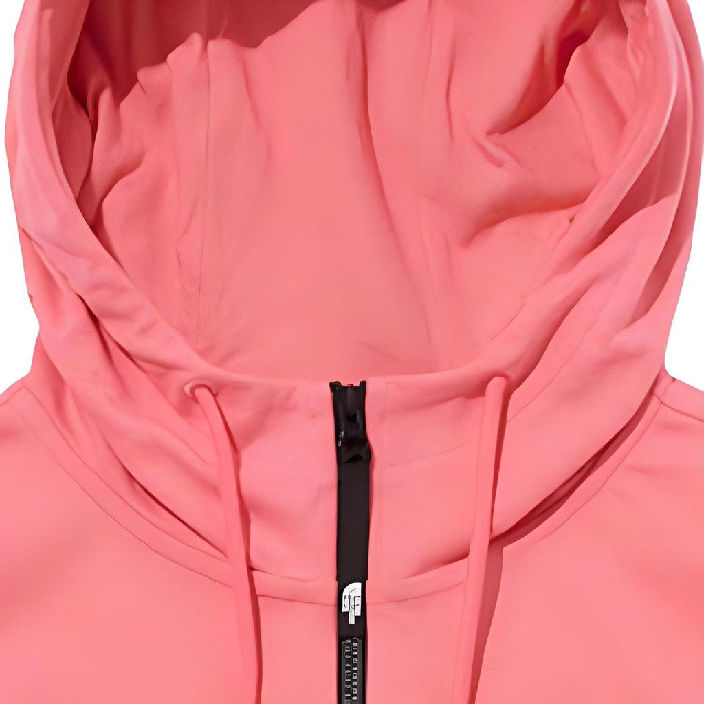 The North Face Lockeres Kapuzen-Kurzarm-Sweatshirt mit Reißverschluss Damen Oberteile Rosa NJ5JP80L