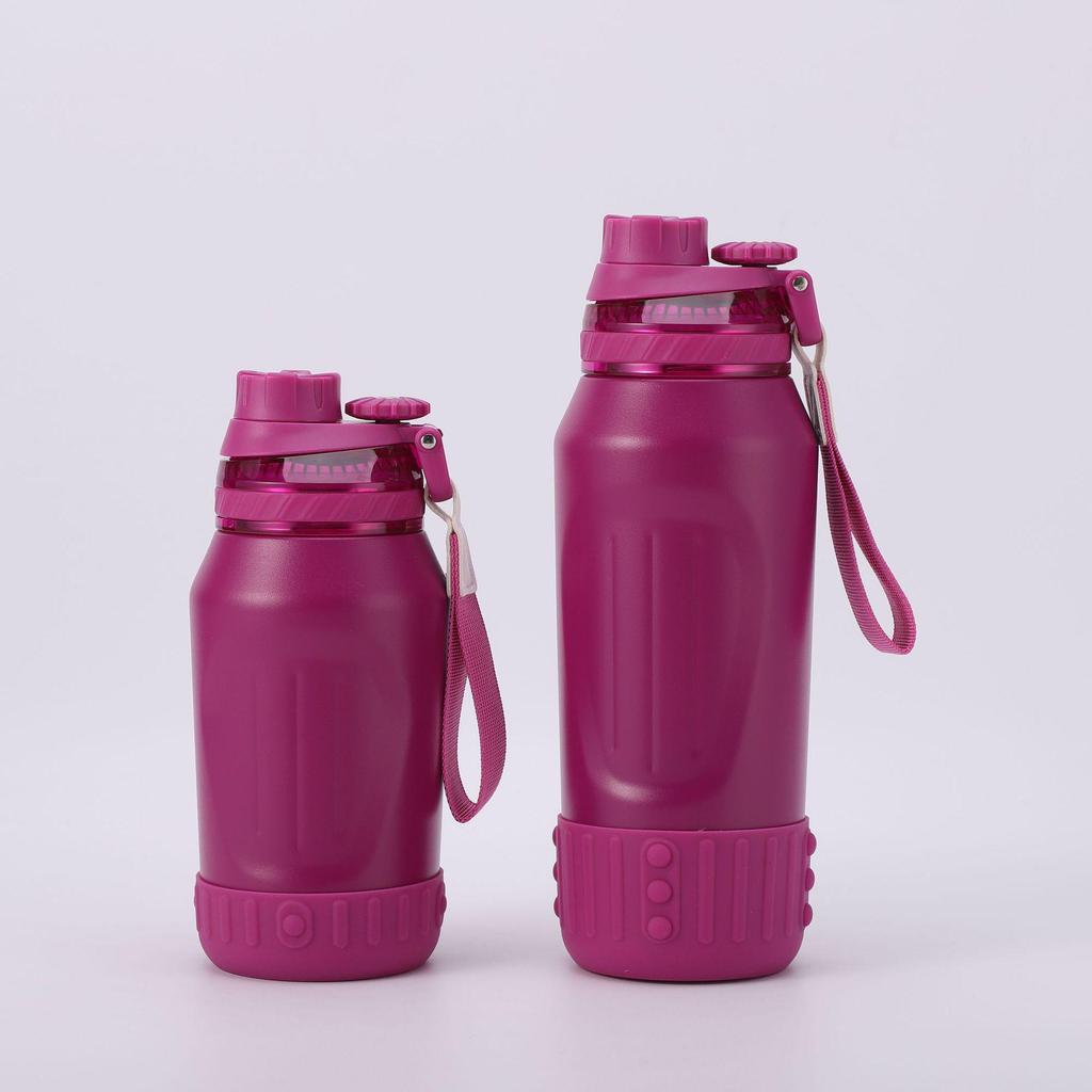 316 Stainless Steel Insulated Women's Sports Water Bottle, Large Capacity, Portable with Carry Rope for Outdoor Activities