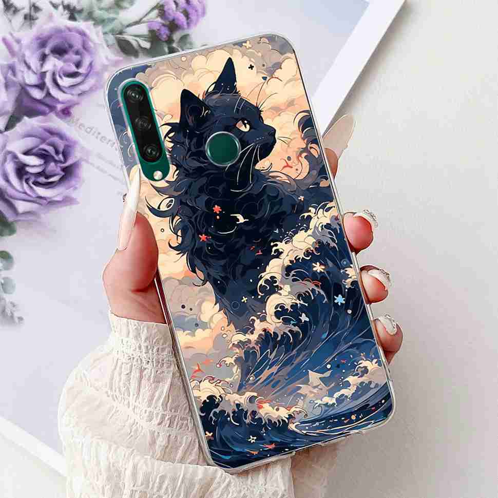 For Huawei Y6p Case Popular Painted Cover Soft Silicone Phone Case For Huawei Y 6p Y6p Y 7p Y7p Back Cover Bumper