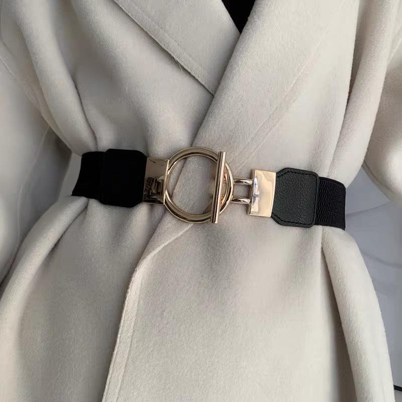 Korean Style Women's Elastic Waist Belt: Elegant, Simple, Versatile Fashion Accessory