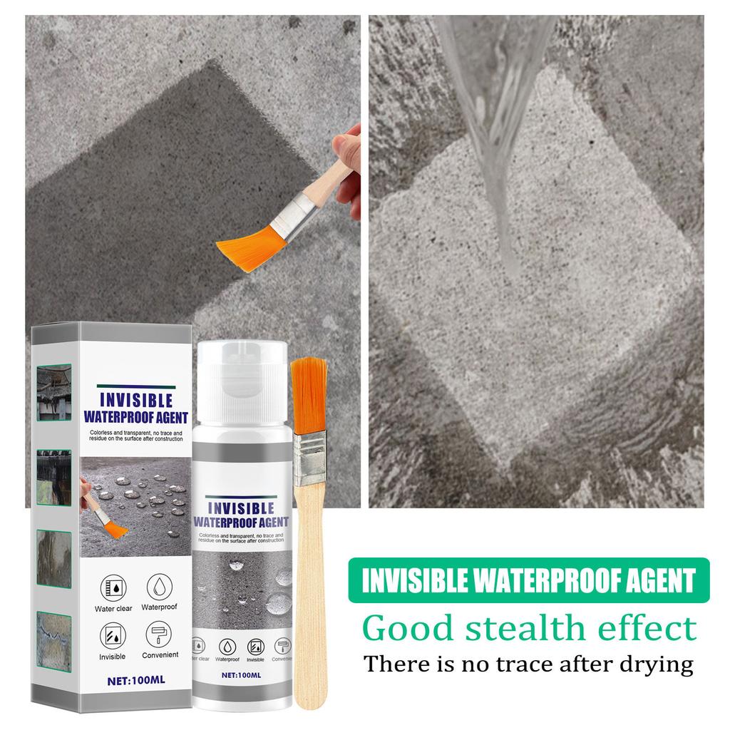 Invisible Waterproofing Agent Isolation Sealant Emulsion 30/100ml Long Lasting Agent for Bathrooms Walls Tiles Roof