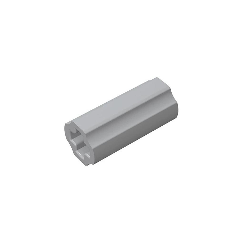 

60pcs 59443 Axle Connector 2L Smooth with Hole Building Block Toys Compatible Accessories DIY MOC High-tech Figure Bricks світло-сірого кольору