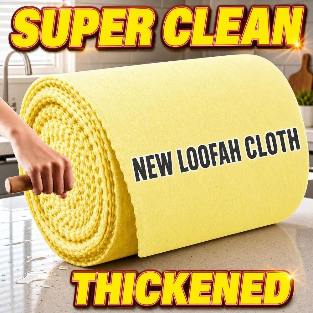 Multipurpose Loofah Cleaning Cloth Absorb Water Scouring Pad  Cleaning Oil Stains