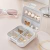 with Compartment Jewelry Box Portable Storage Box Convenient Pill Case  Earrings
