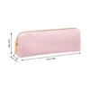 Zippered Closure Pencil Case Light Weight Corduroy Pencil Bag Portable Art Supplies Organiser Pouches For Kid Student