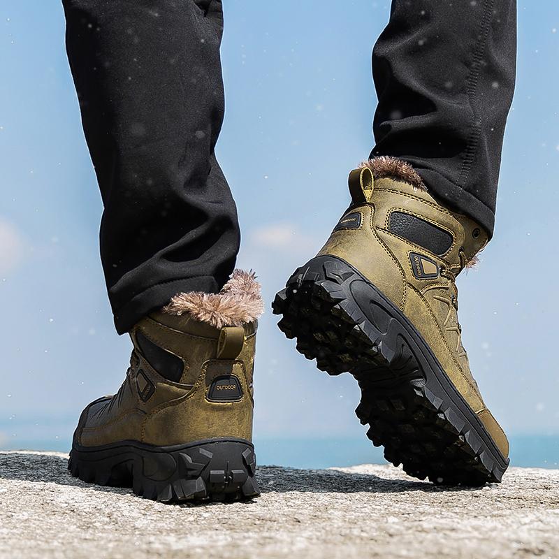 Talla 40- 48 Botas de Nieve de Invierno para Hombre Impermeables para Exteriores Botas de Hombre Estilo Ruso Botines para Hombre Botas de Nieve