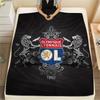 Olympique Lyonnais, Manta de Franela con Patrón, Alta Calidad, Cómoda para Todas las Estaciones, Decoración del Hogar, Calidez y Comodidad, Perfecta para Regalos.