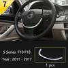 Matte Car Styling Interior Door Audio Stereo Speaker Sequ Decorative Cover Trim For BMW 5 Series F10 F11 F18 Auto Accessories