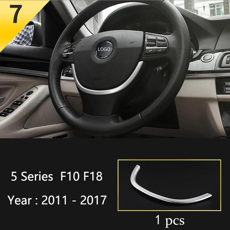 Matte Car Styling Interior Door Audio Stereo Speaker Sequ Decorative Cover Trim For BMW 5 Series F10 F11 F18 Auto Accessories
