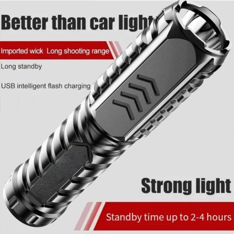 Torcia a Mano Multifunzione LED Super Potente Impermeabile da Esterno per Pesca Campeggio Escursionismo 5000LM