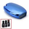 Chrome Blue TPU Key Fob Case For Mercedes C E S M CLA CLK CLS SLK GLK GLA GL Etc