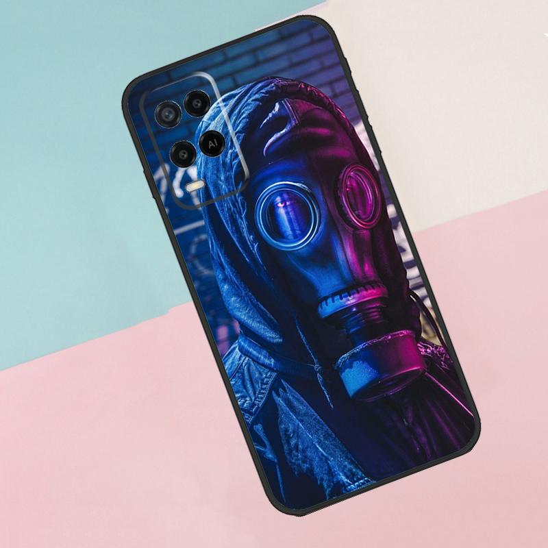 Nuclear Mask Gas Mask For Oppo A74 A94 A54 A80 A78 A98 A40 A60 A18 A38 A58 A15 A17 A77 A57S A16 A76 A96 Phone Case