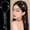 New Tassel Butterfly Hair Accessories Crystal Pearl Headband Headdress Butterfly Headband Woman Hair Hoop For Girl's Headband