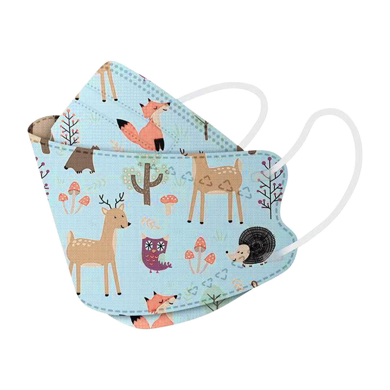 

Детская одноразовая маска из спанлейса с принтом, 10 шт. C разноцветный