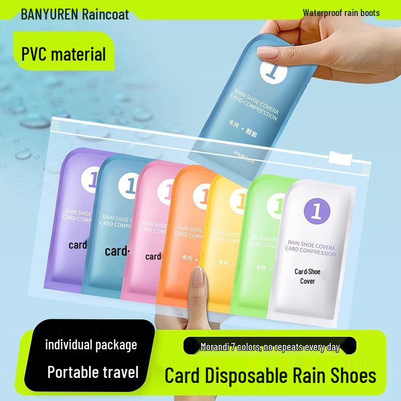 Thickened Waterproof Non-Slip Reusable Rain Shoe Covers for Adults & Children