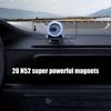 Magnetic Car Phone Mount with Suction Cup Strong N52 Magnets Adjustable Telescopic Arm Suitable for Dashboard Windscreen