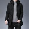 Top Grade Designer Men Parka Jacket Thick Casual Fashion Windbreaker Hooded Quilted Bubble Coats Long Mens Clothes