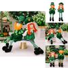 Charming Greenery Styled St Patrick's Day Decorative Doll With Hanging Legs For Festive Home Decor