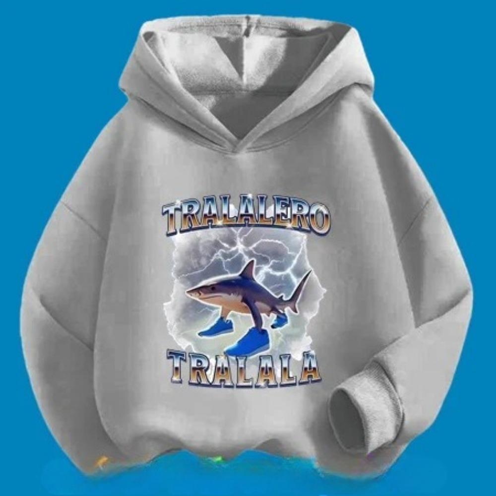 Cappuccino Printed Cartoon Children's Hoodie, Warm and Cute Hoodie for Autumn and Winter, Comfortable and Soft Top for Girl