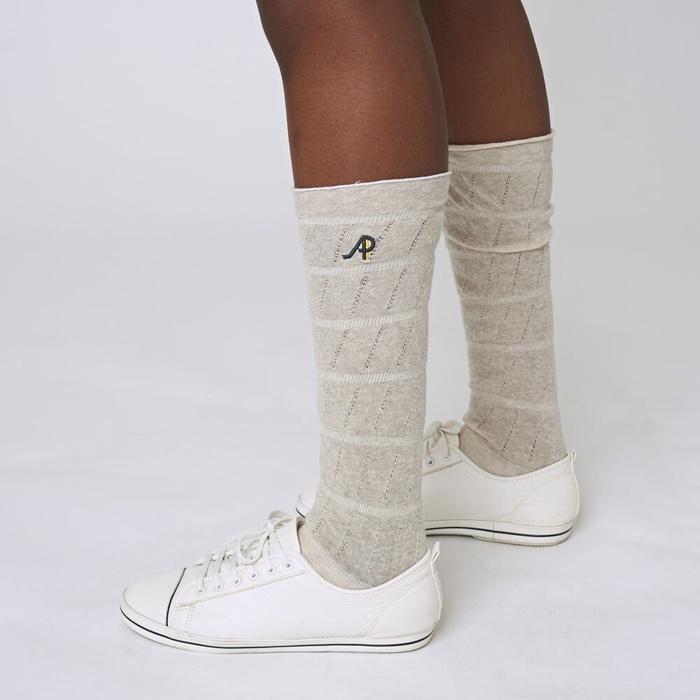 ATHPLATFORM Aw31As06 Sheer Loose Socks_Melange Beige