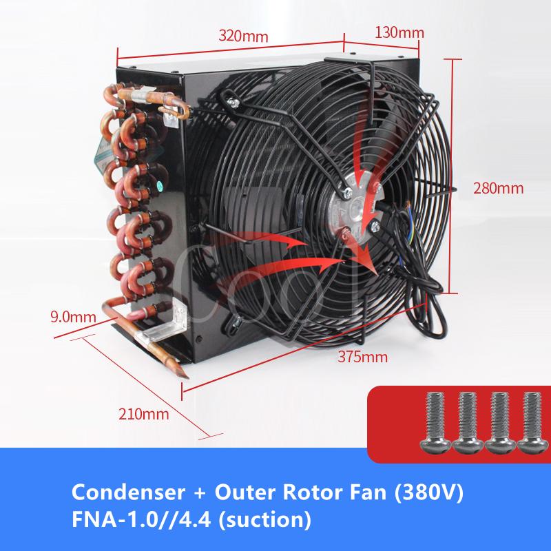 Keweili Condenser FNA-1.0/4.4 Freezer Box Radiator Evaporator Wind Water Cooling Heat Exchanger