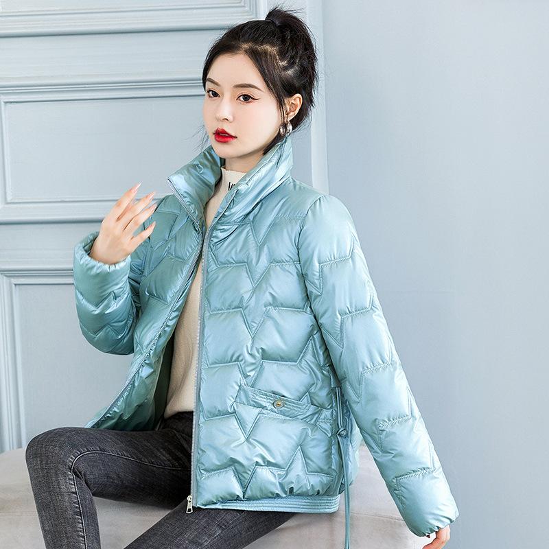 Women's Bright Face Cotton Jacket Women's Short Bread Cotton-padded Jacket Winter Coat