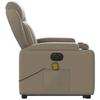 Electric Recliner with Lift Function Cappuccino Faux Leather
