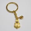 Fengshui Lucky Turtle Pendant Japan Sensoji Temple Golden Tortoise Keychain Money-Biting Turtle Ornaments Decor Longevity