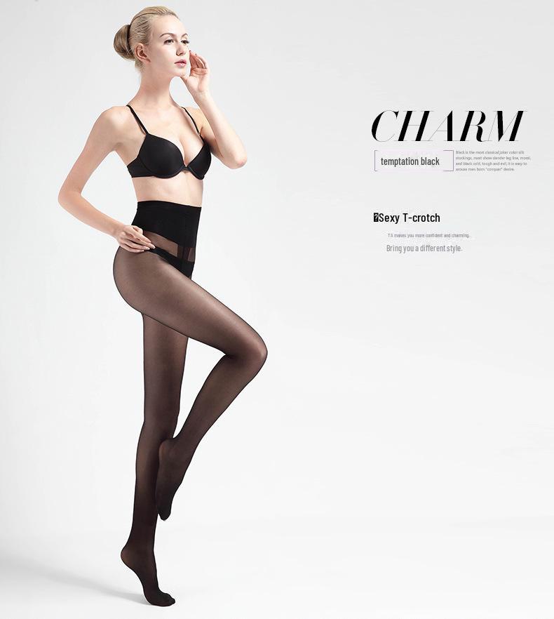 

Колготки Fenna Anti-Snag Black Silk 12D T-Crotch - тонкие, суперплотные женские чулки на весну и лето One size чёрный