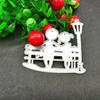 Couple Boy Girl Design Style On The Bench Metal Cutting Dies DIY Scrapbooking Embossing Stencil Paper Craft Album Template