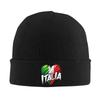 Italy Italian Flag Italia Heart Knitted Hat Womens Unisexs Skullies Beanies Winter Hats Acrylic  Casual Melon Cap