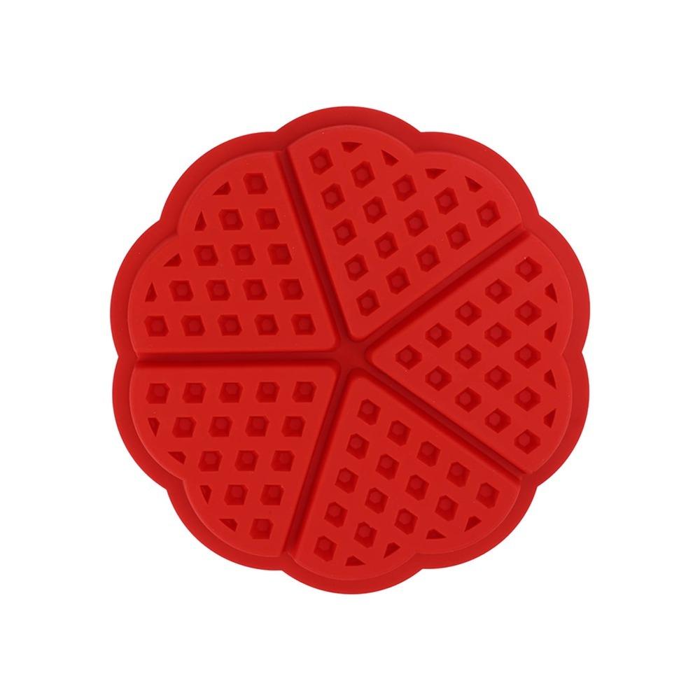 Easy Demoulding Baking Mold Nonstick Silicone Waffle Mold Waffle Mold Heart Shape Mold  Making Cake