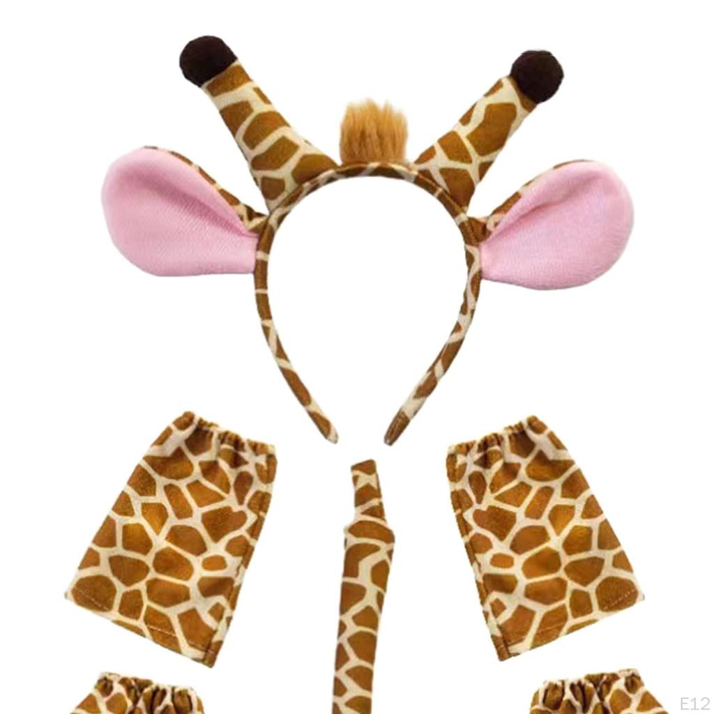 Animal Ears and Tail Set Comfortable Cosplay for Kids Party Stage Performance