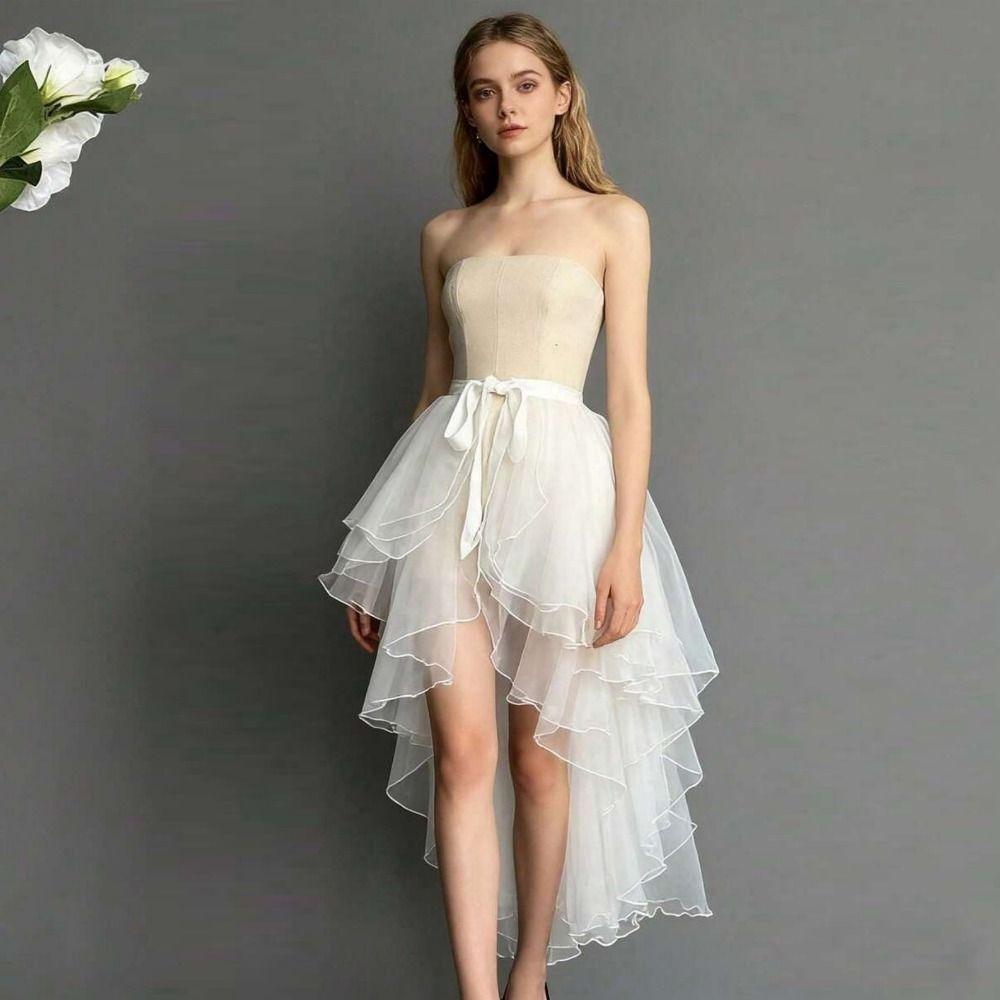 Front Short Back Long Three-tiered Crinoline Lightweight Y2k Lolita Underskirt Party