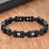 Punk Men's Biker Bracelet Motorcycle Style Chain 316l Stainless Steel Bracelets for Man Jewelry Accessory Birthday Gifts for Dad