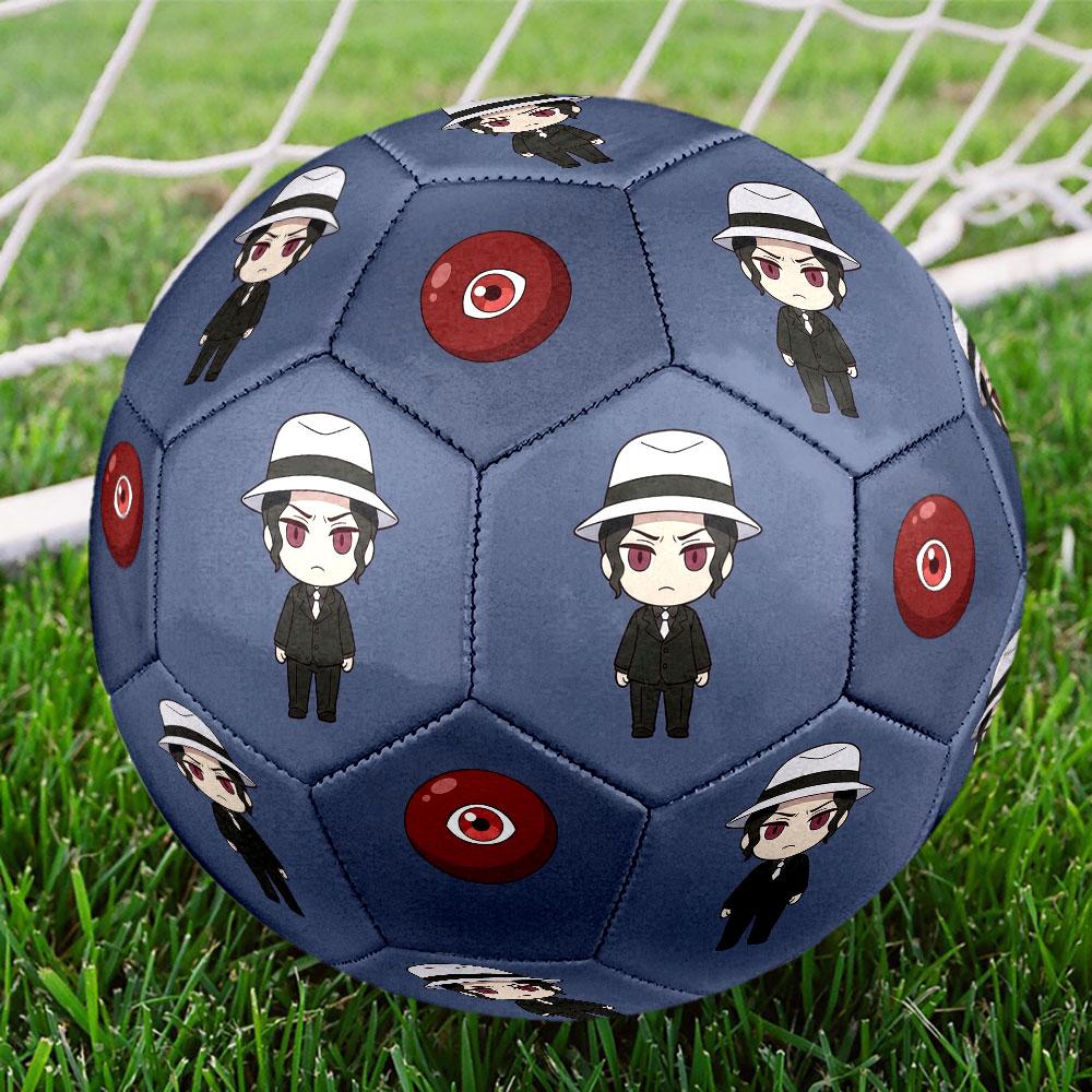 1pc Demon Slayer Kimetsu no Yaiba Soccer Ball Size 5 Indoor Soccer Ball Fashion Colorful Backyard Game - Great For Sports Fans Gift HE17