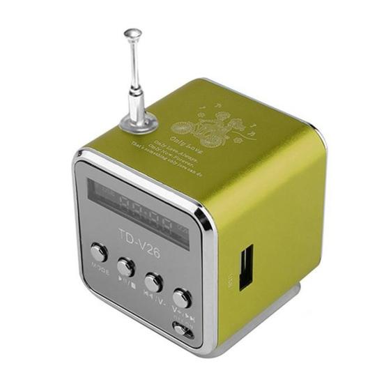 Bluetooth-compatible Mini Speaker Wireless Music Player Digital Display Stereo Sound Rechargeable Portable FM Radio Speaker