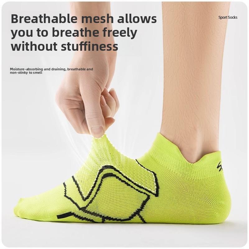 5 Pairs of Men's Summer Thin Deodorant Breathable Sports Running Youth Socks