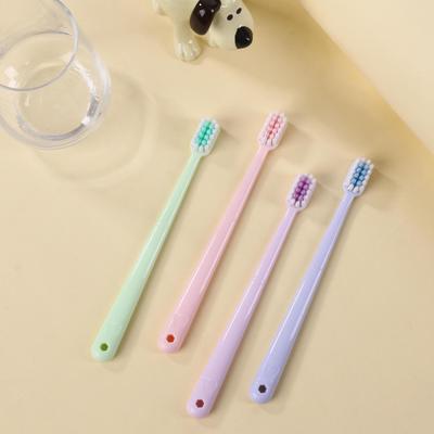 Macaron Color Soft Bristle Toothbrush Family Pack - Adults, Couples & Students, Travel-Friendly