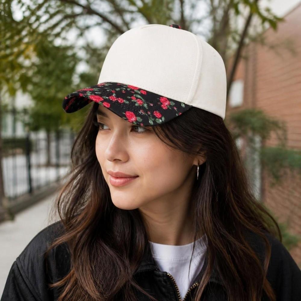 Adjustable Dad Hat Print Brim Sun Hat Fashion Street Visor Cap  Outdoor Sports