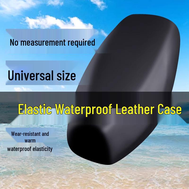 

All-Season Electric Motorcycle Seat Cover: Sunproof, Rainproof, Elastic, Thick Leather for Scooters