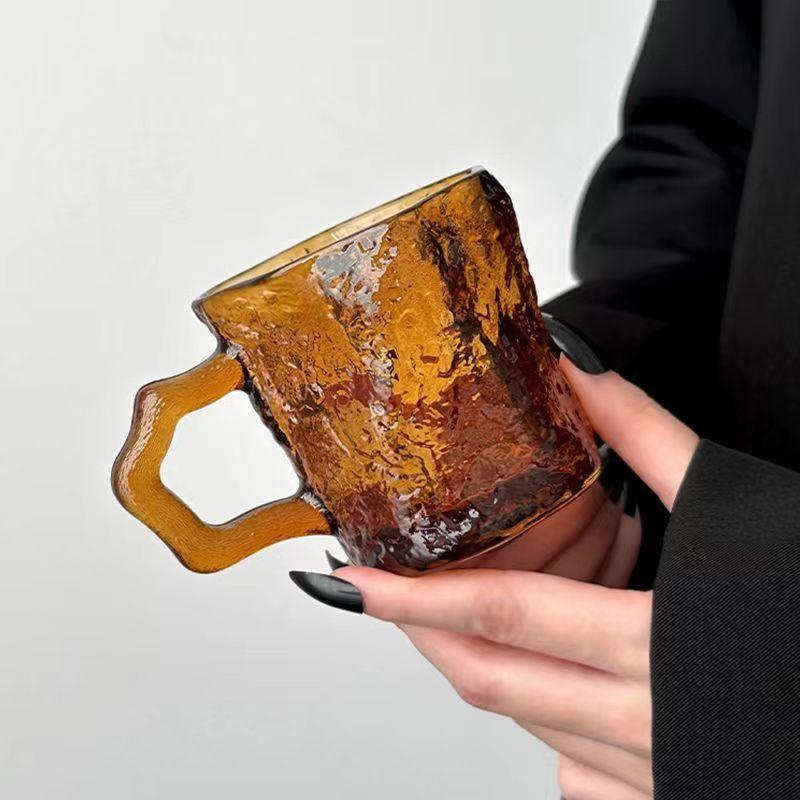 Кружки для молока из стекла Black Rock, для чая, кофе, сока, воды, для дома, офиса, питья 201-300ml коричневый