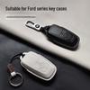Genuine Leather Key Case for Ford Focus, Mondeo, Edge, Escort, Explorer, and Raptor.