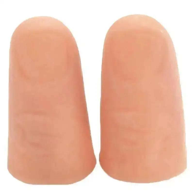 5Pcs/Set Hot Fakes Soft Thumb Tip Finger Close Up Stage Magic Trick Vanishs Appearing Finger Trick Props Toy Funny Prank Party