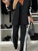 Autumn and winter women's long-sleeved lapel casual suit suit