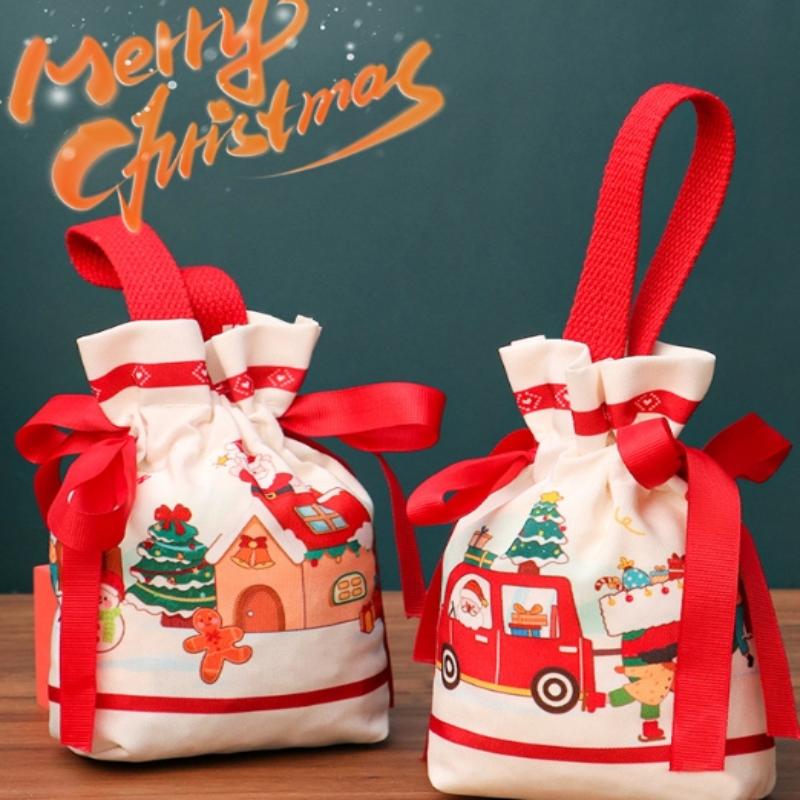 Christmas Apple Packaging Bag Peace Fruit Gift Bag Children'S Carry Handle Candy Bag
