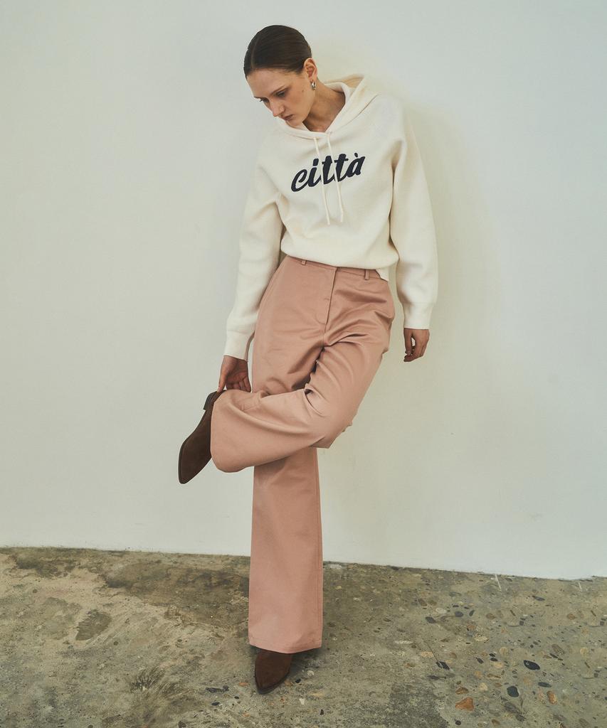 CITTA Classic Loose Fit Chino Bootcut Pants_Ctb541 (Pink)